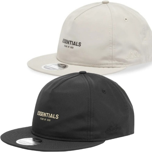  피어오브갓 에센셜  뉴에라 콜라보 스냅백 캡 모자 (BLACK) (WHITE) 